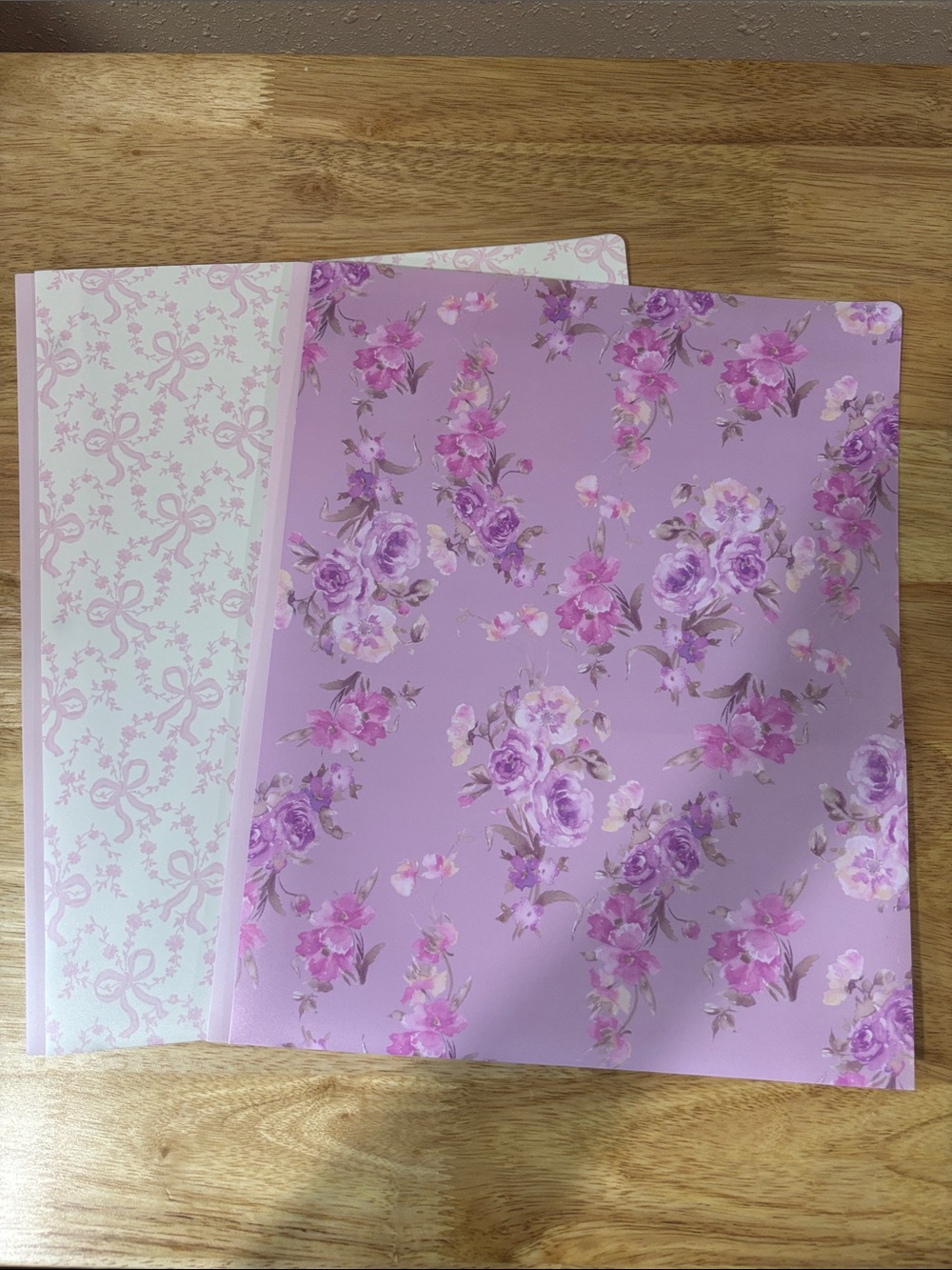 LoveShackFancy Floral Pink & Lavender Decorative Binder Set